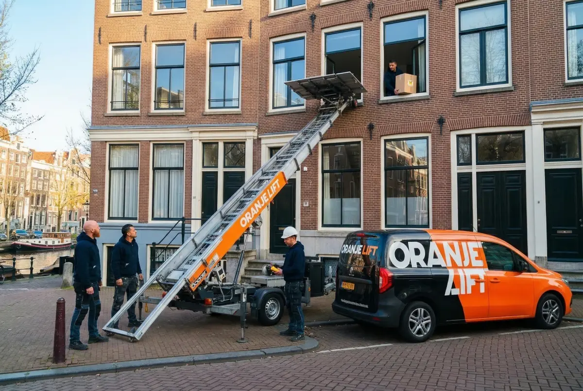 Meubellift bij appartementencomplex Waalwijk
