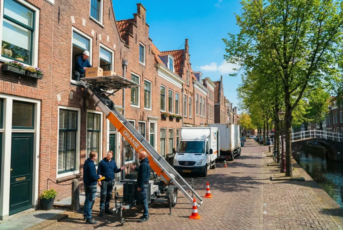 Aanhangerlift bij woning in Waalwijk